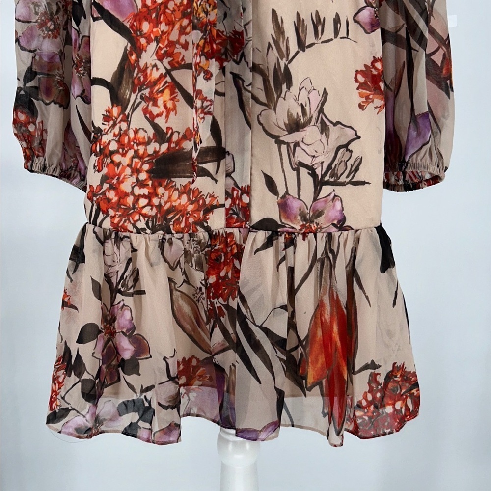 KOBI HALPERIN SAMARA BELTED SHIRT DRESS COLOR CANVAS MULTI BRAND NEW SIZE L - Picture 8 of 14
